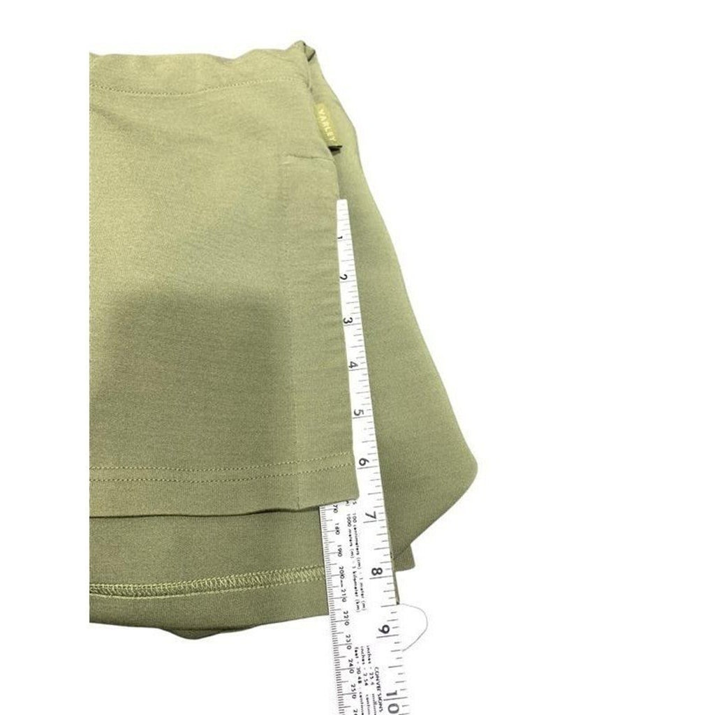 Varley Freya Sweat Olive Green DoubleSoft Cowl Neck Drawstring Pullover Small