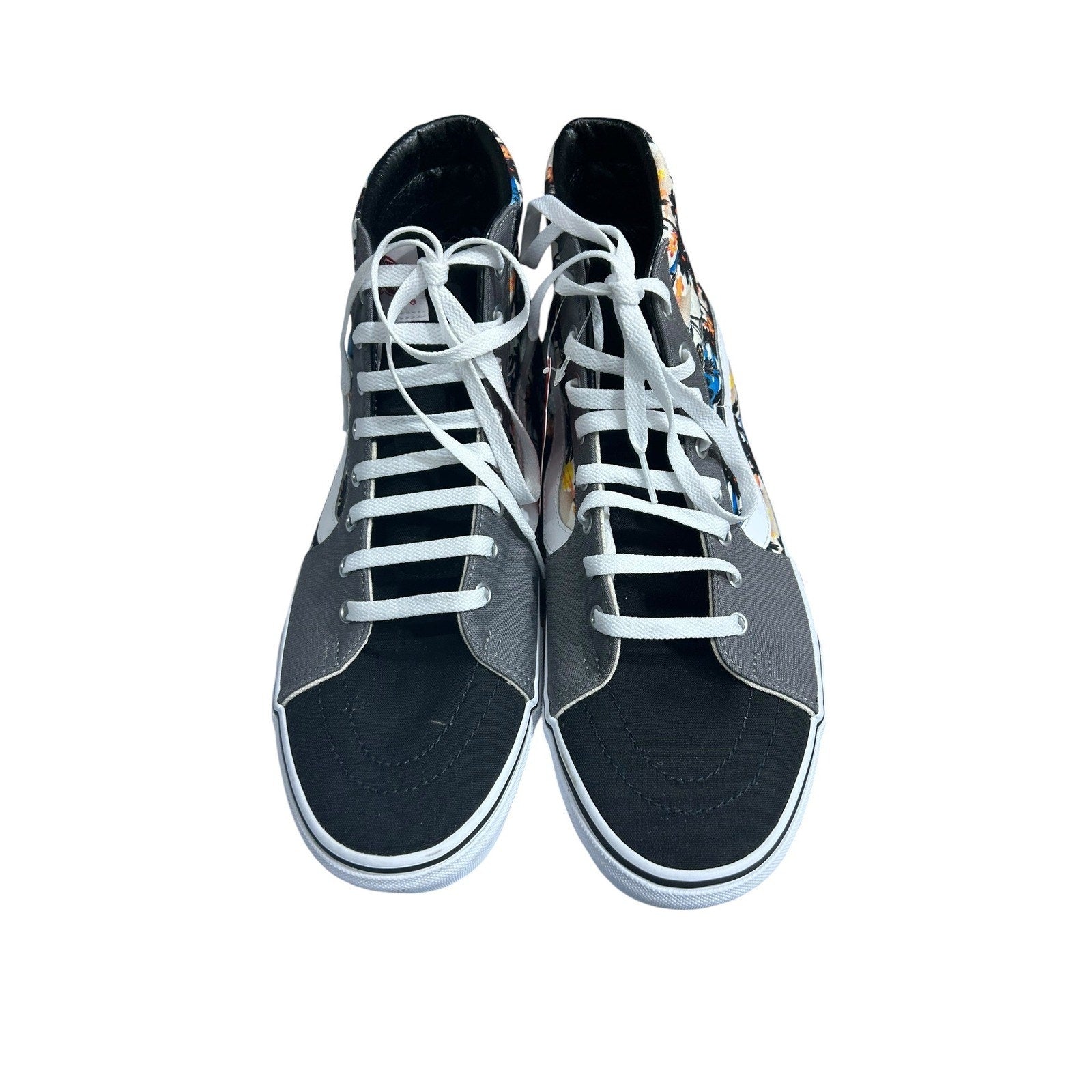 Vans Sk8-Hi Hawaiian Hula Tropical Print Mens 12 Black Grey High Top Sneakers