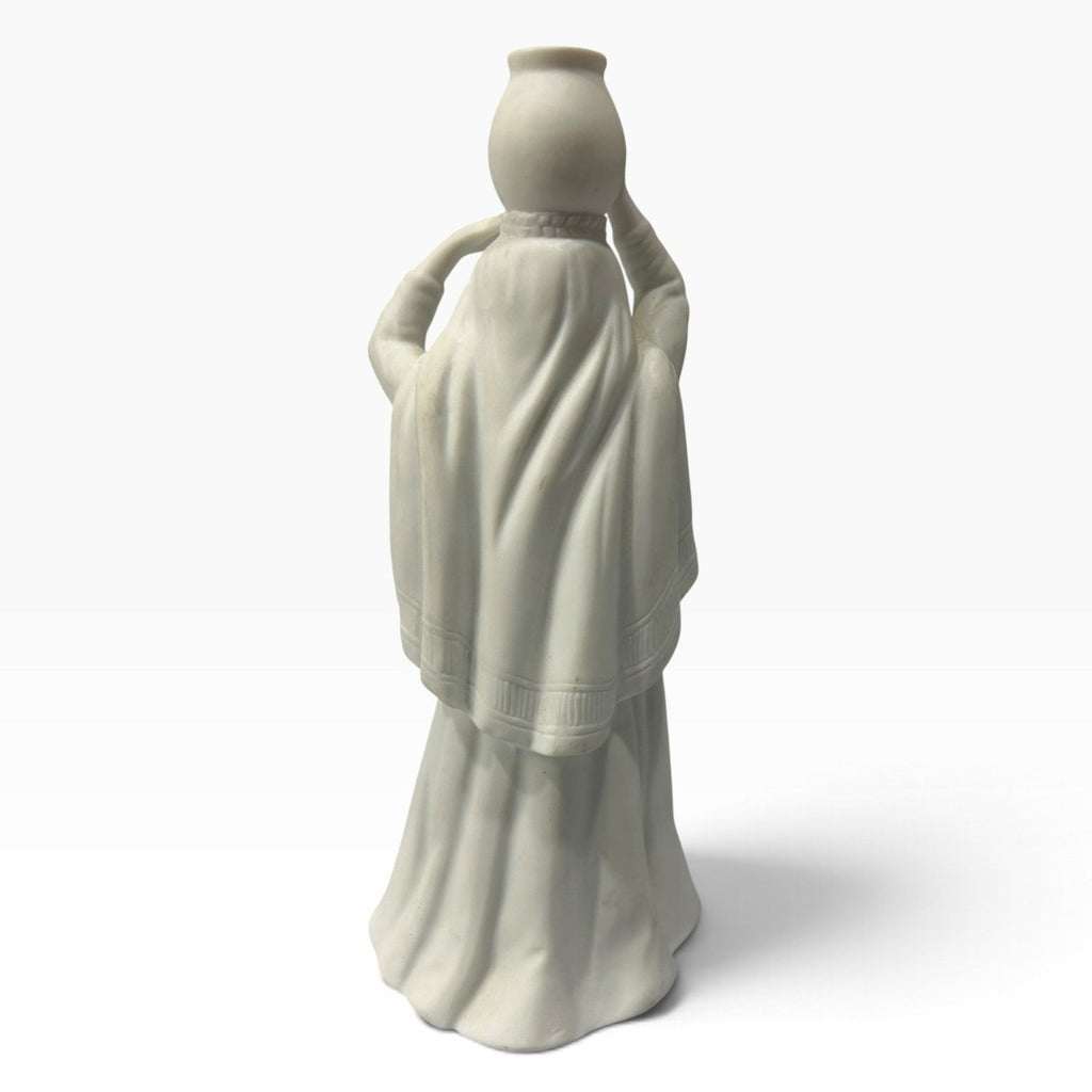 Avon Nativity Collectibles Woman with Water Jar 1990 White Bisque Porcelain 7"