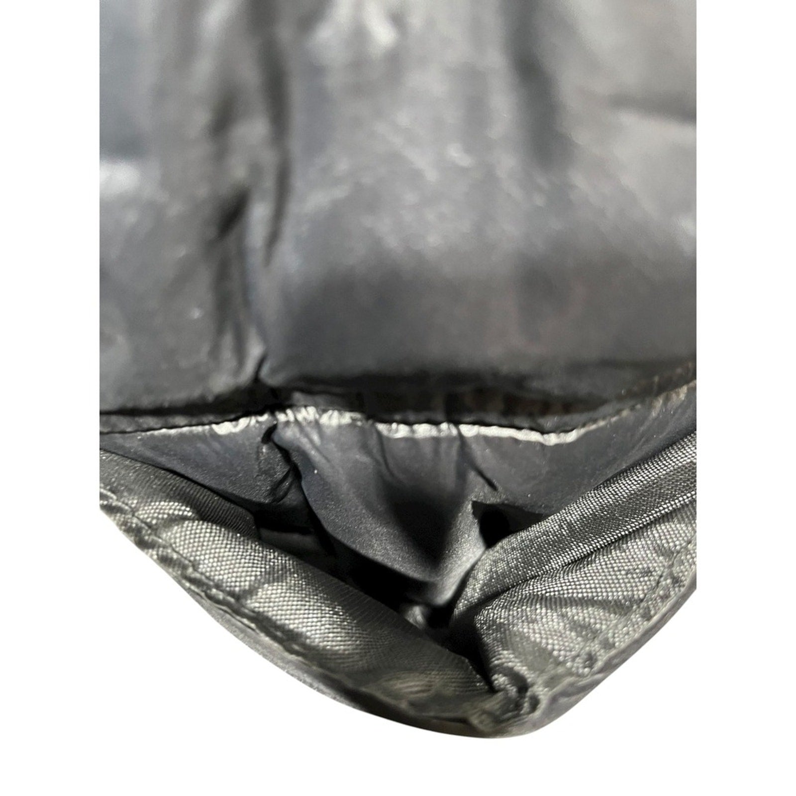 Joan & David Puffy Backpack Puffer Leather Trim Flap Backpack Bag Women's