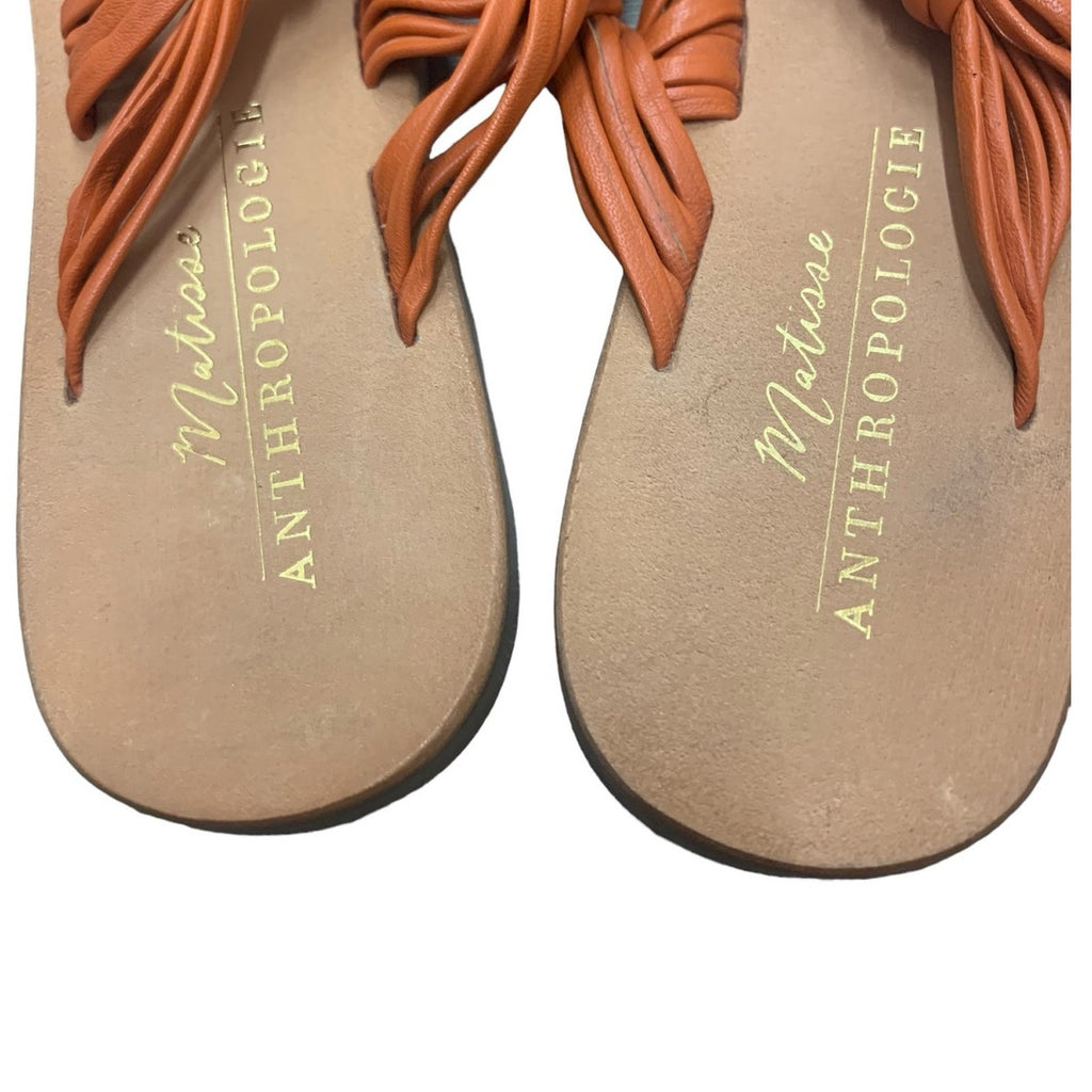 ANTHROPOLOGIE Matisse Mystic Sandals ORANGE SZ 8