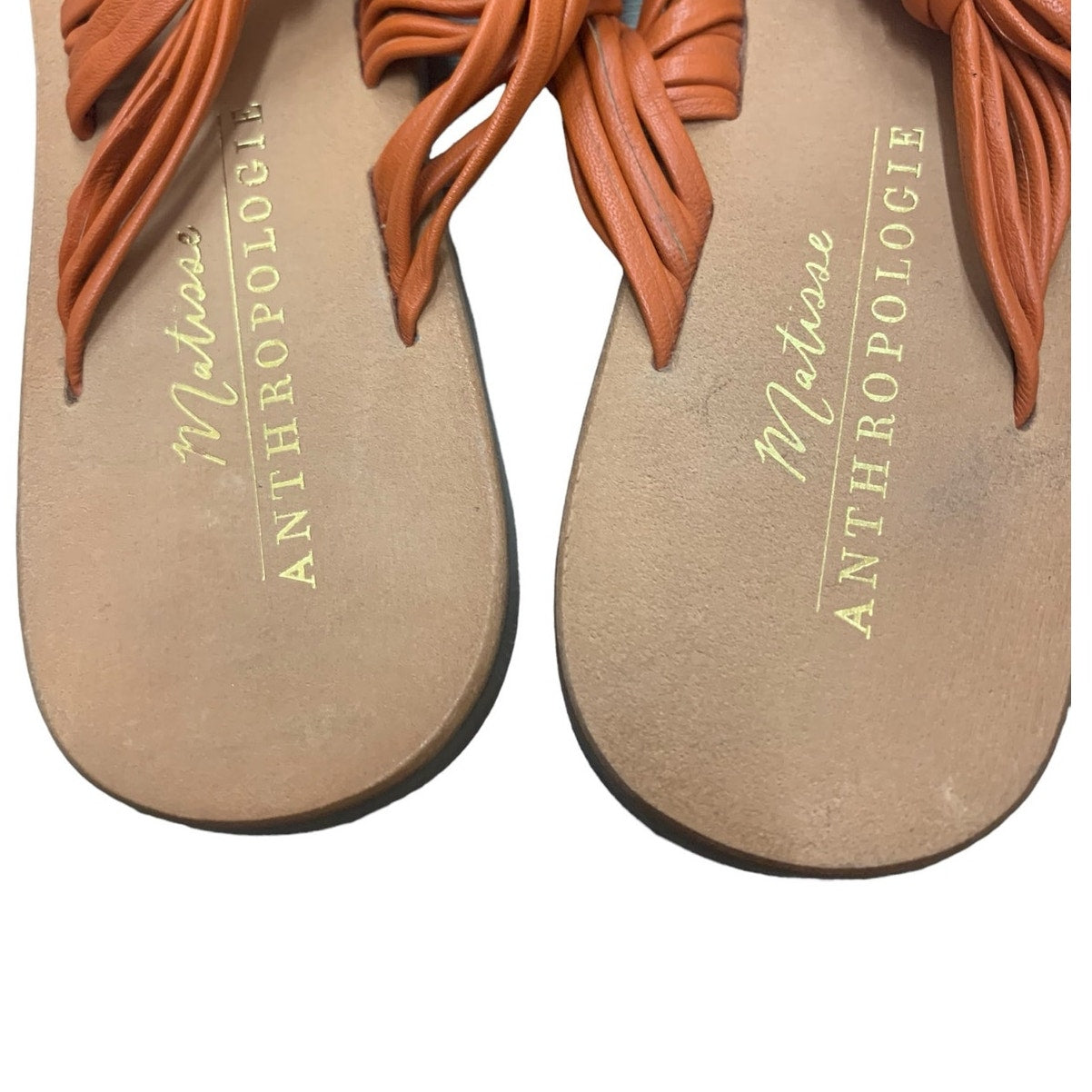 ANTHROPOLOGIE Matisse Mystic Sandals ORANGE SZ 8