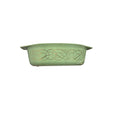 Pyrex 045 Golden Scroll 2.5 Qt Oval Casserole Dish Sage Green Gold No Lid