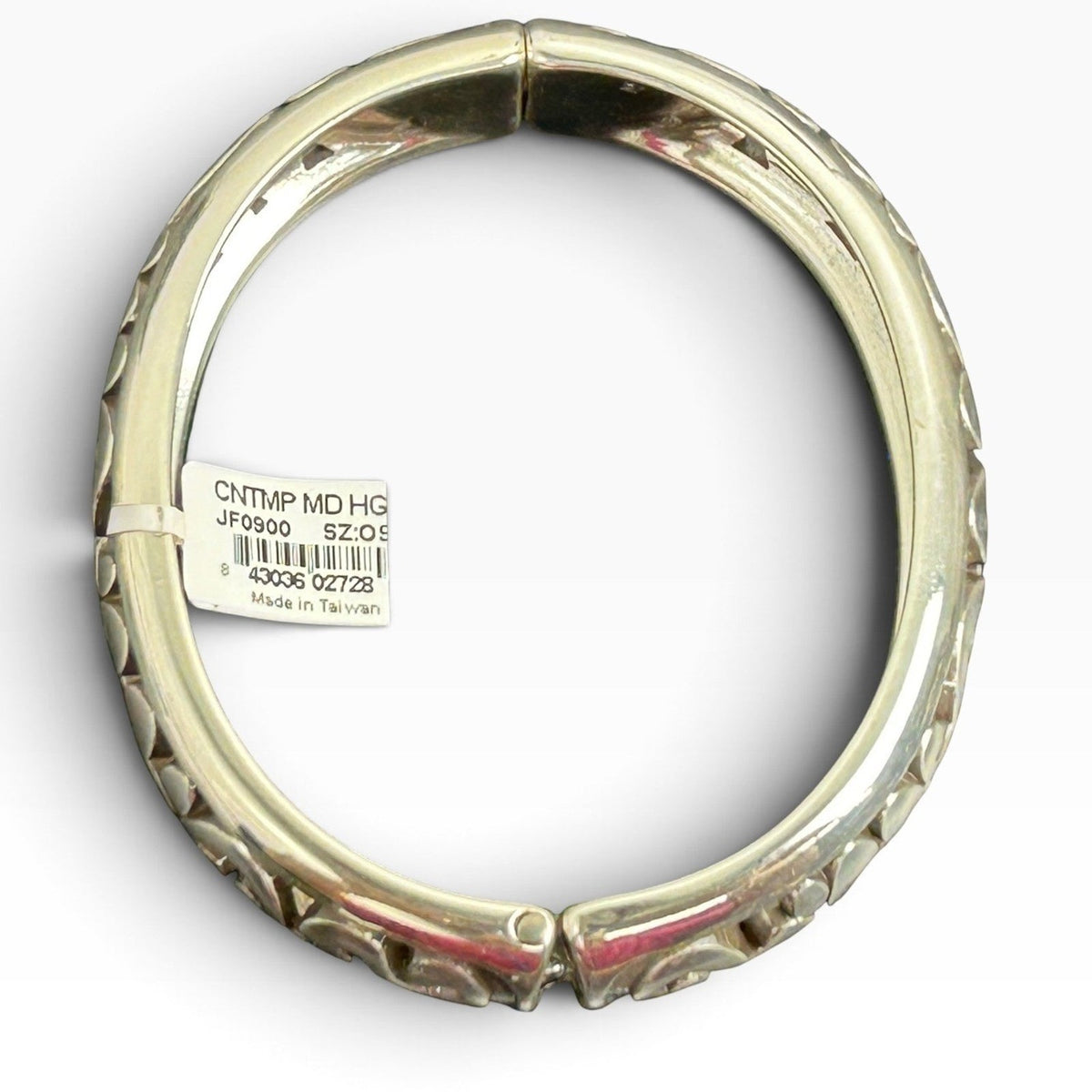 Brighton Contemporary Silver Scroll Hinge Bangle Bracelet JF0900 OS