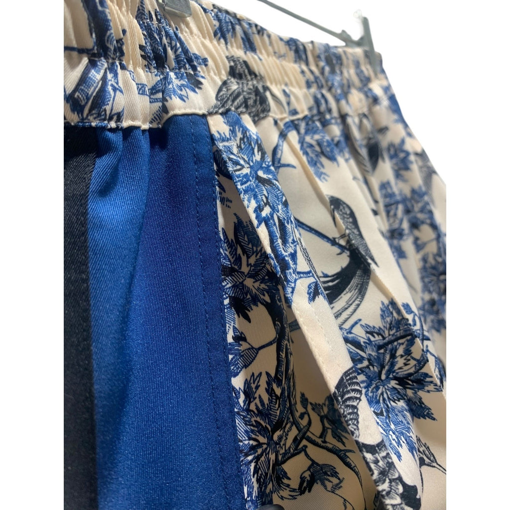 Scotch & Soda Maison Scotch Blue Floral Bird Print Jogger Trousers Size M