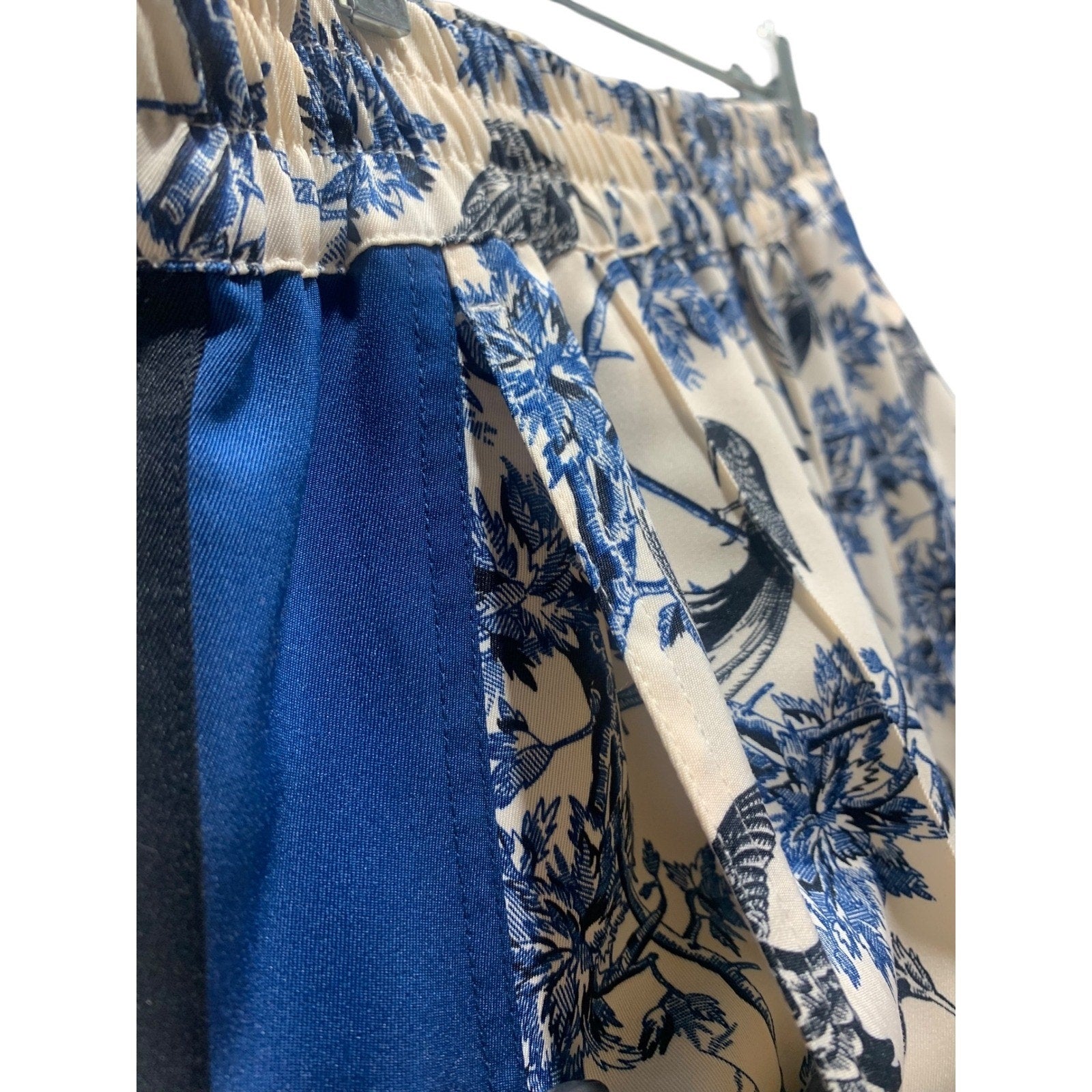 Scotch & Soda Maison Scotch Blue Floral Bird Print Jogger Trousers Size M