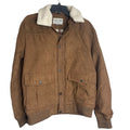 Cody James Dark Brown Swayed Bomber Men's Jacket SZ S