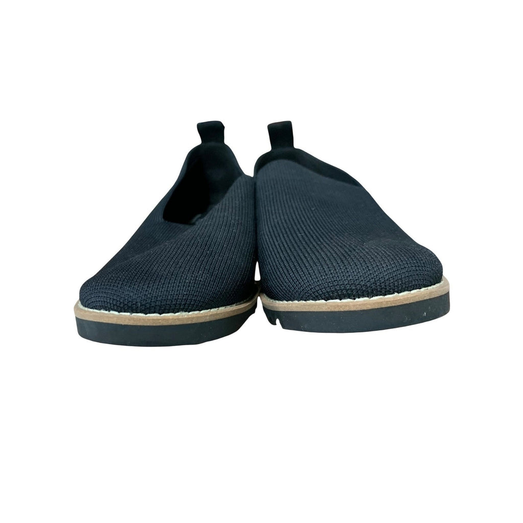 Eileen Fisher Etta Black Knit Loafers Comfortable Slip On Shoes Women's Size 6
