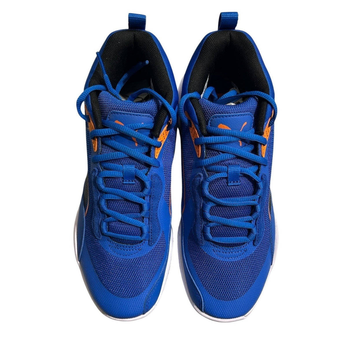 Puma Court Rider Chaos Mens Basketball Shoes Blue Orange 377572-09 Size 7