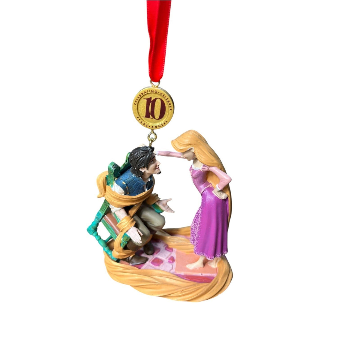 Disney Sketchbook Ornament Tangled Rapunzel Flynn Rider 10th Anniversary