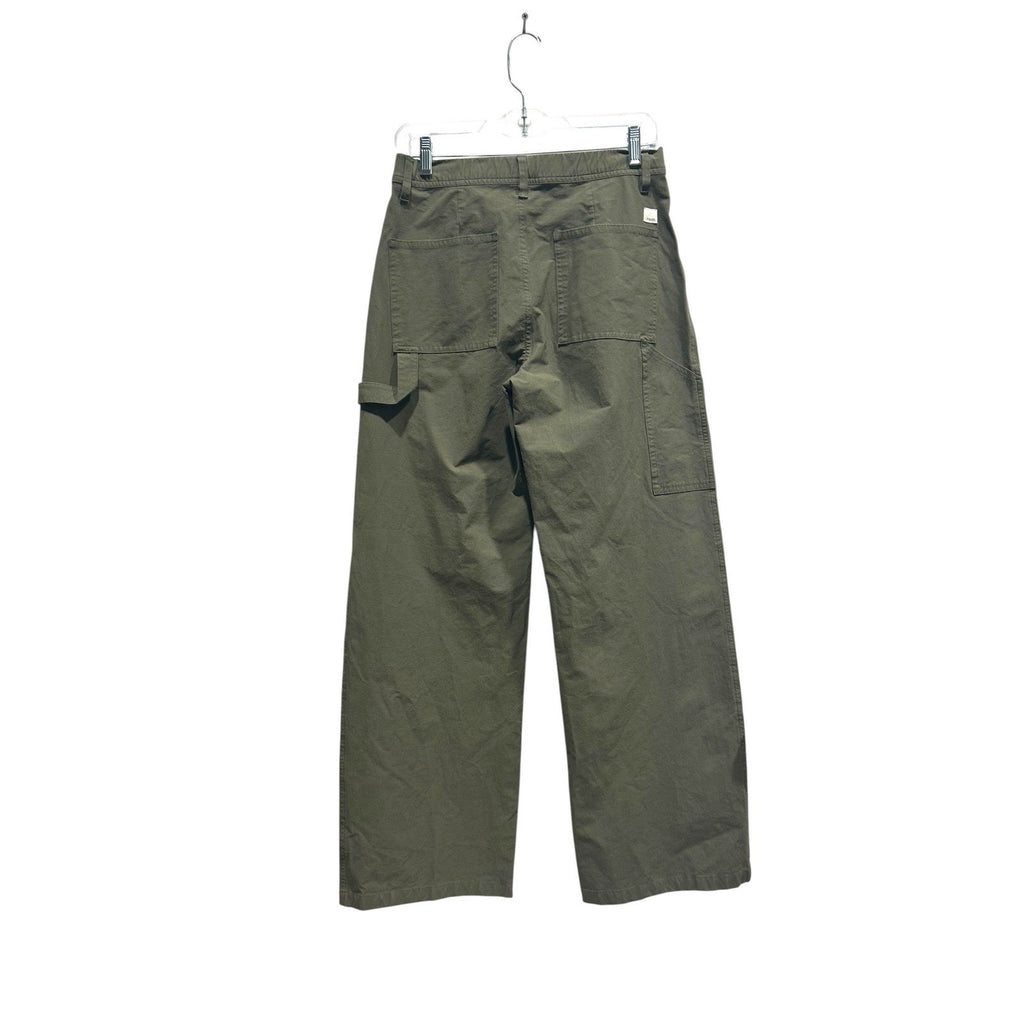 NWT Vuori Getaway Performance Pants in Dark Oregano Green Wide Leg Size S
