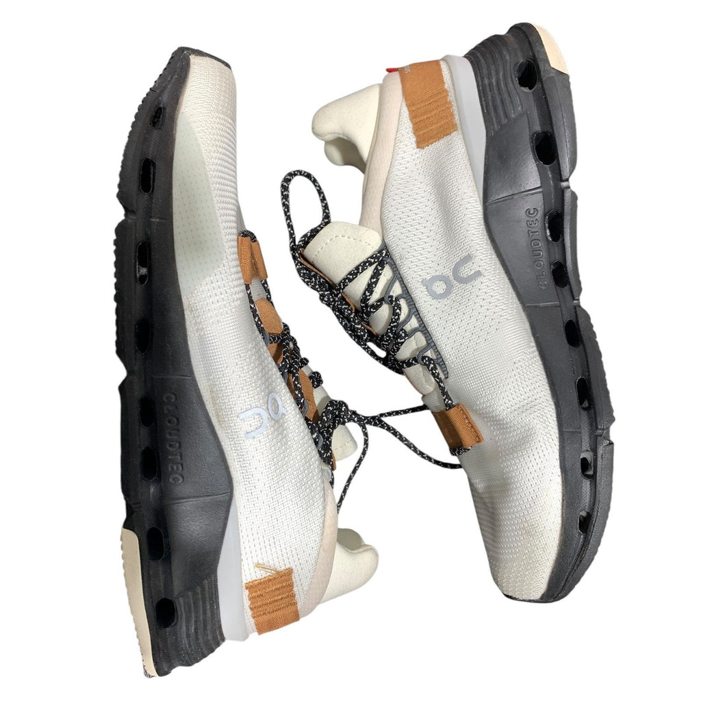 On Cloudnova White Tan Black Running Shoes 26.99102 Swiss Engineering Mens 7