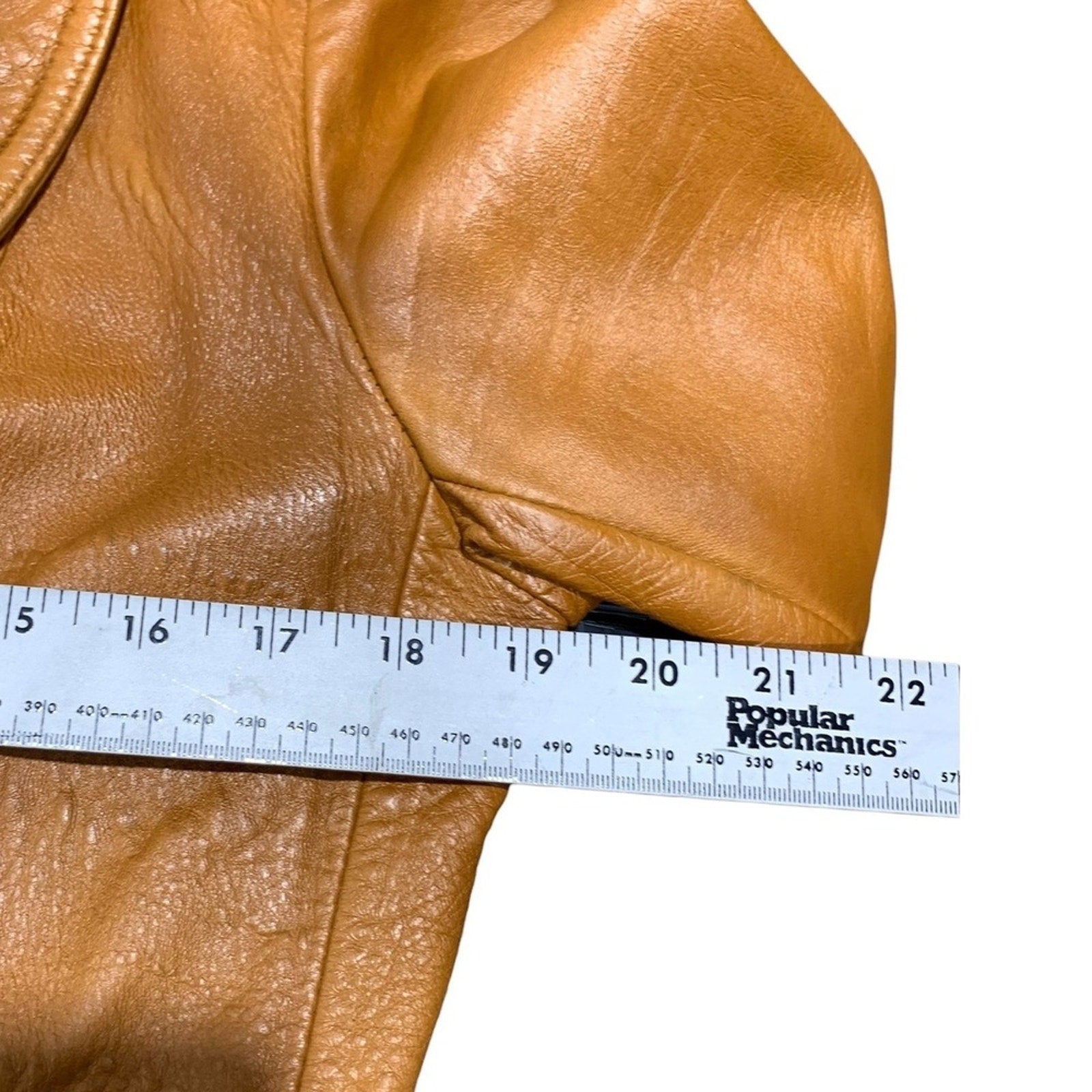 Brigham Sportswear Tan Leather Blazer Jacket Women 15/16 Classic Business Casual