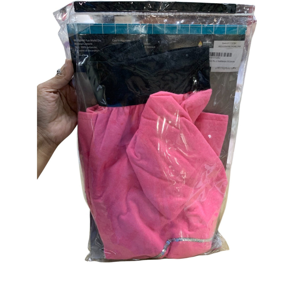 Pink FELT 50s Poodle Skirt Size Small medium Sock Hop Grease Costume Adult