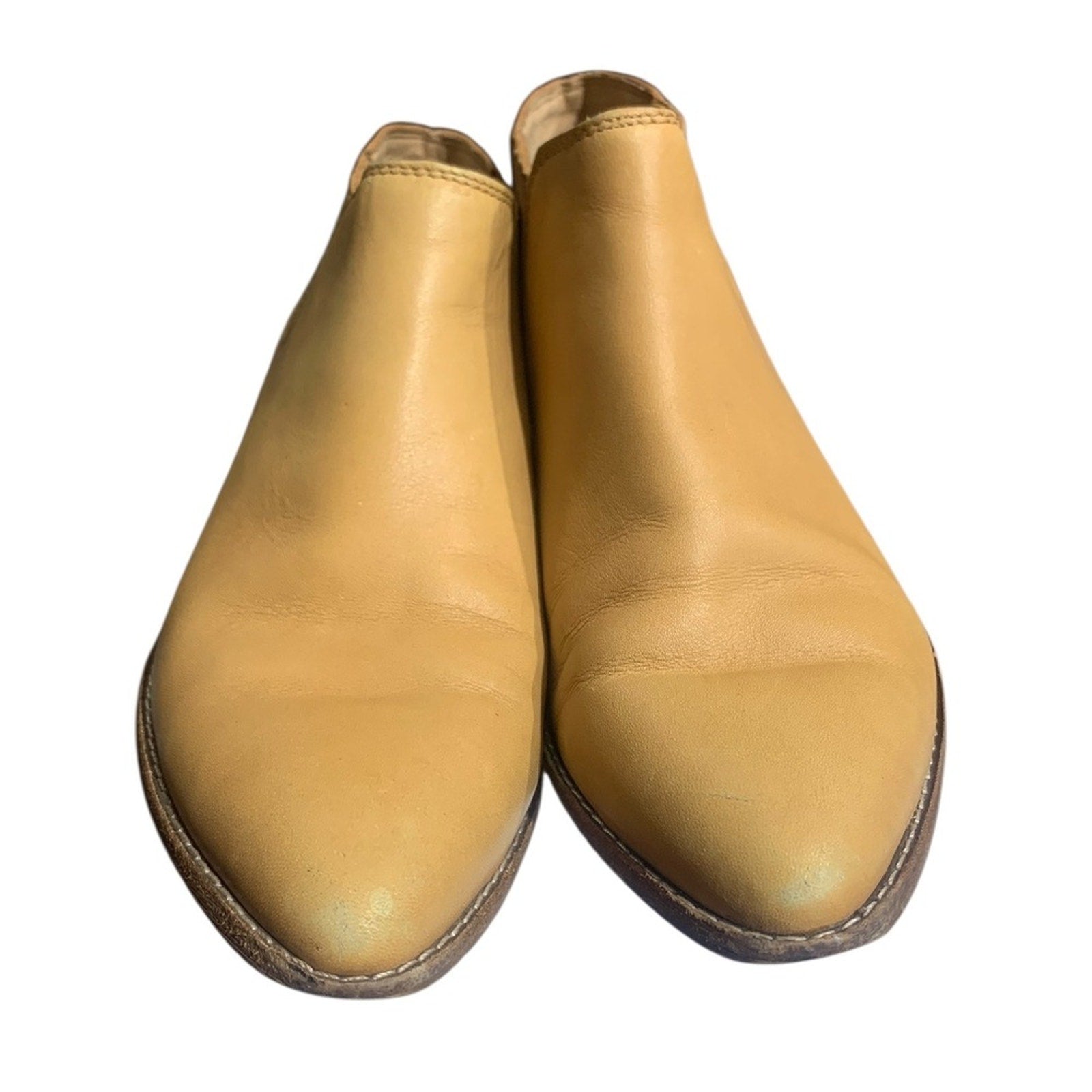 Madewell The Myles Ankle Boot Desert Camel SZ 6 bootie brown tan women cowboy