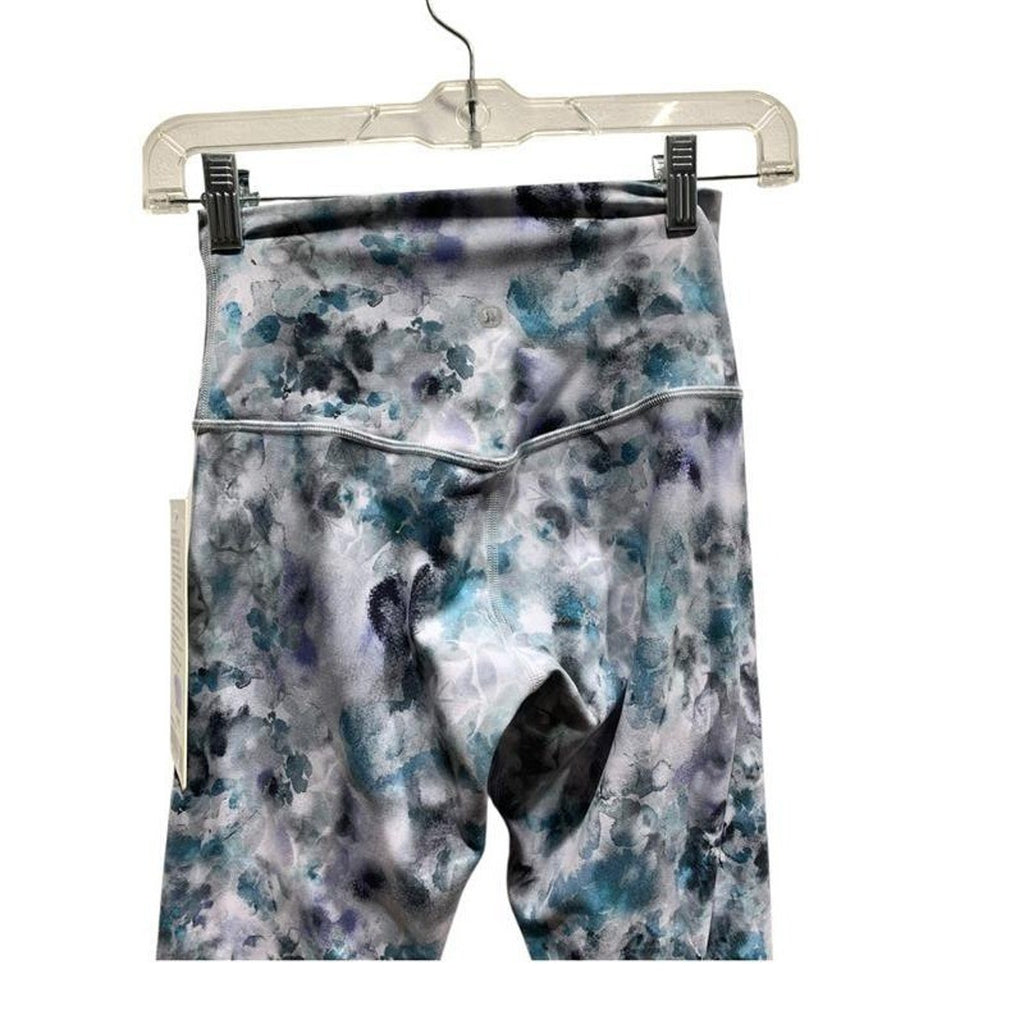 Lululemon Align High-Rise Pant 28 Kaleidofloral Multi Blue Purple LW5DM9S SZ 4
