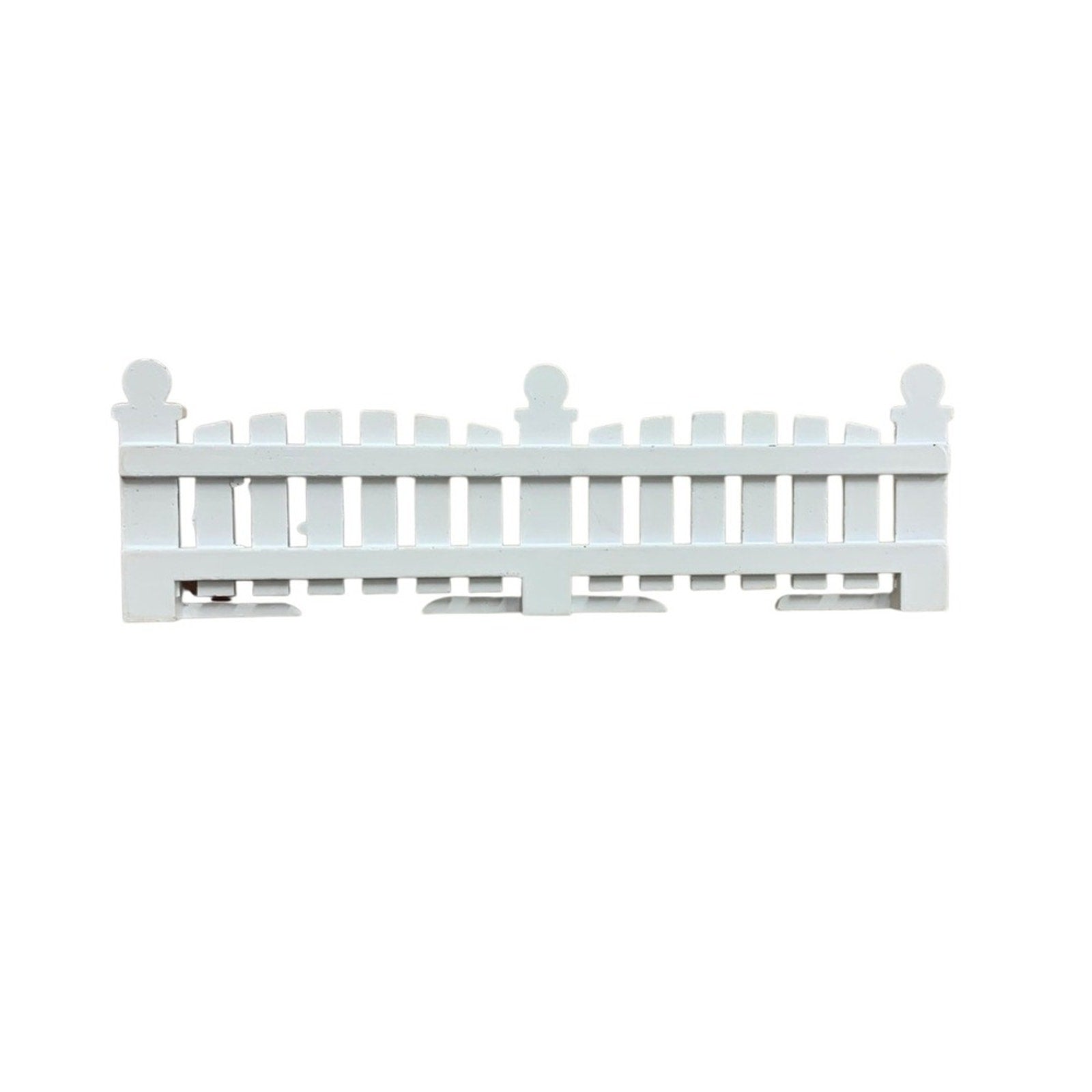 Dept 56 White Picket Fence Section Dollhouse Miniature Garden Accessory set of 8
