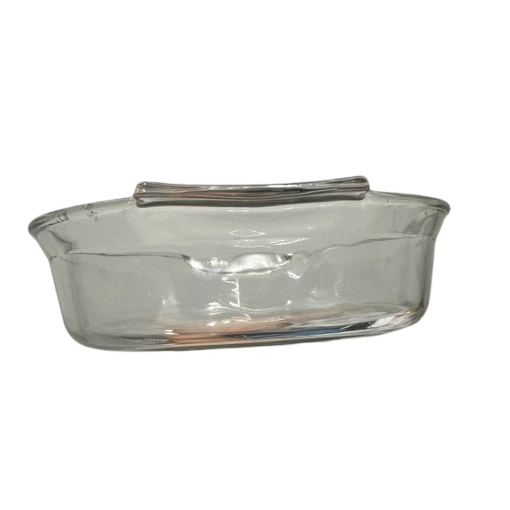 Pyrex 704 Clear Glass Oval Casserole Dish 4 Qt Large Baker Made in USA Vintage