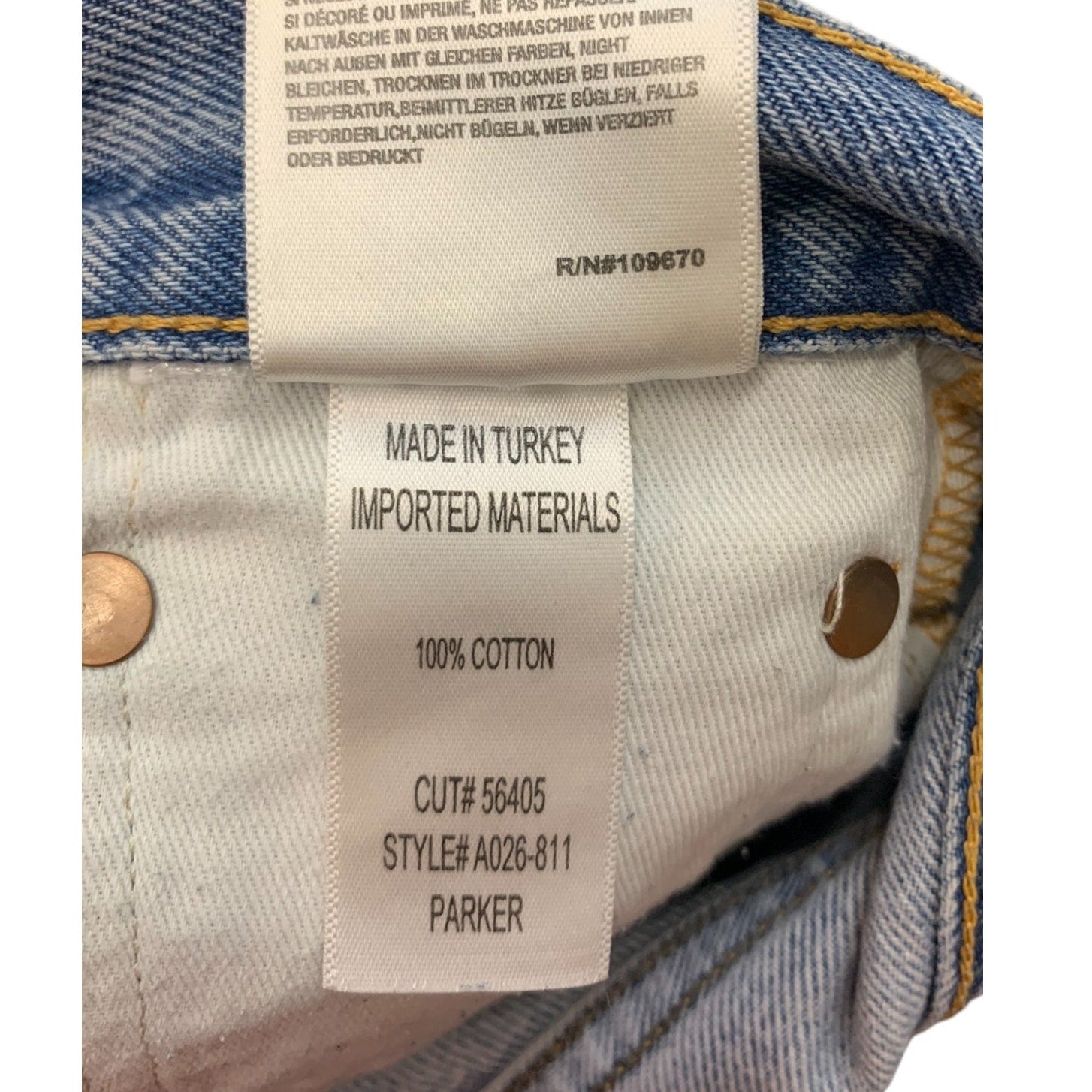 AGOLDE Parker Vintage Cut Off Short Swapmeet SZ 23