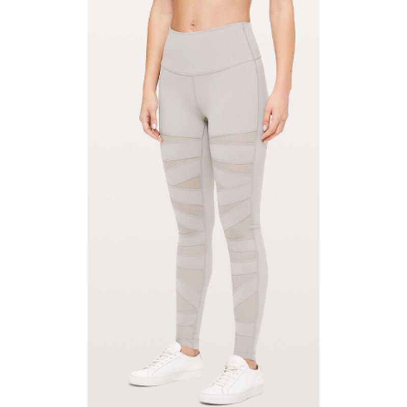 Lululemon Wunder Under Pant (High-Rise) *Tech Mesh 28" sz 4 Dark Chrome
