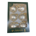 VTG Holiday Lane Macy's Ivory Glass Ornaments 2 5/8 Diameter