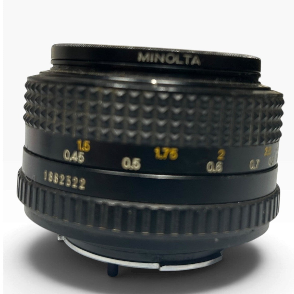Minolta MD 50mm 1:2 Prime Lens with Minolta 49mm UV Filter Japan 1882322
