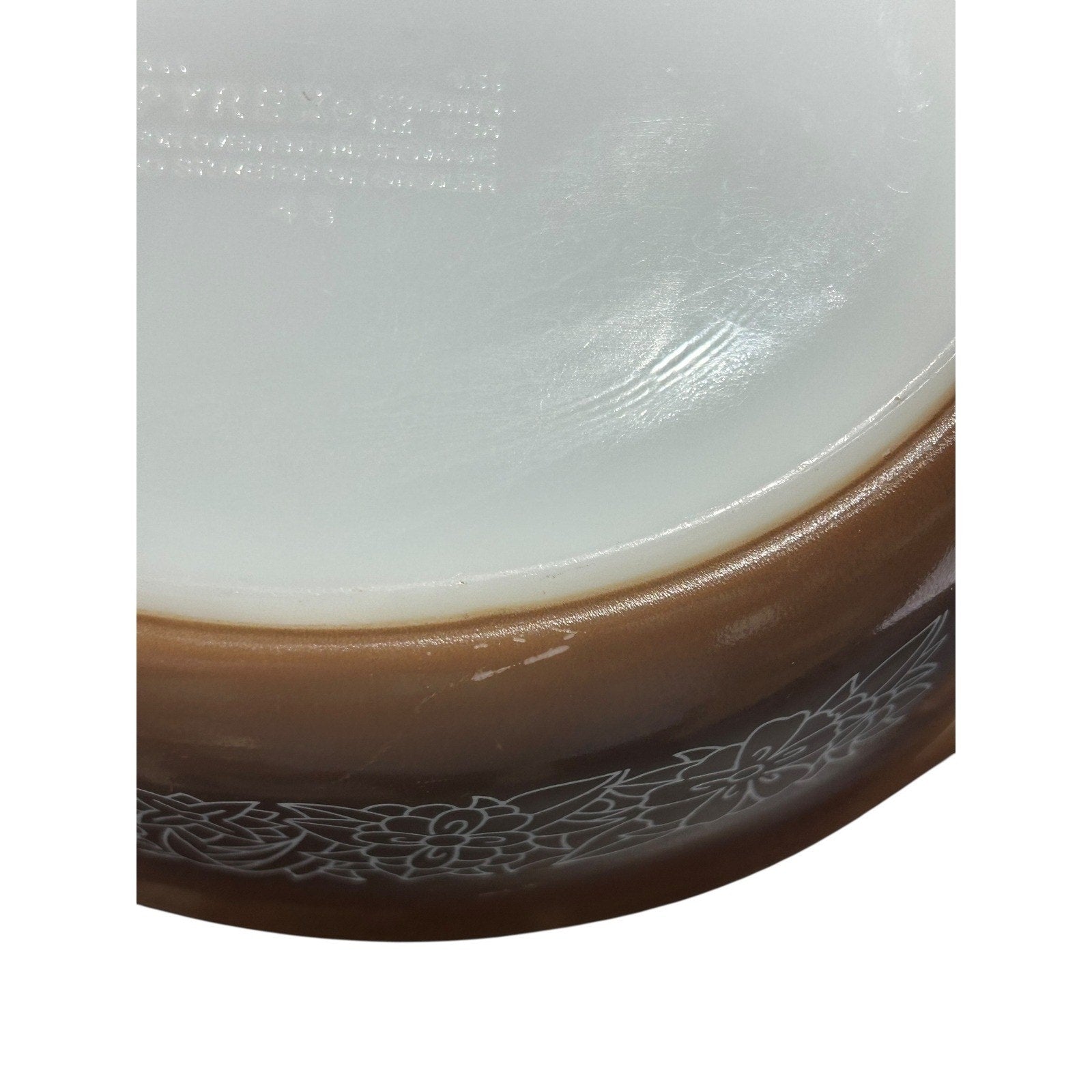 Pyrex Woodland 043 Oval Casserole Dish 1.5 Qt Brown no Lid Vintage Baker