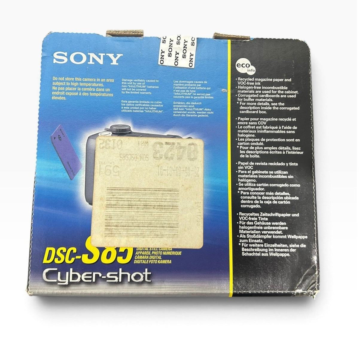 Sony Cyber-shot DSC-S85 4.1MP Digital Camera Black Carl Zeiss Bundle with Box