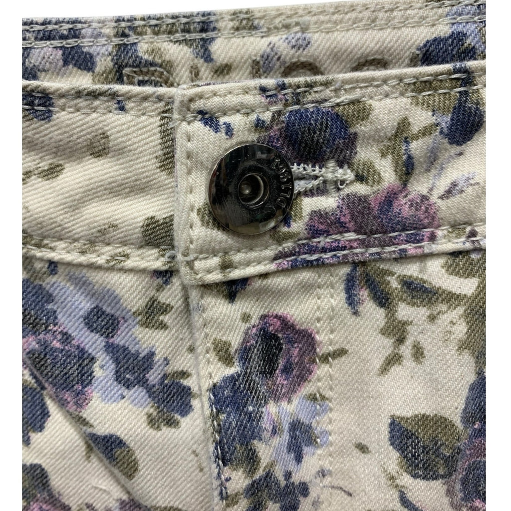 DL1961 Stella Shorts size 30 Katniss Floral Denim Ivory blue summer short