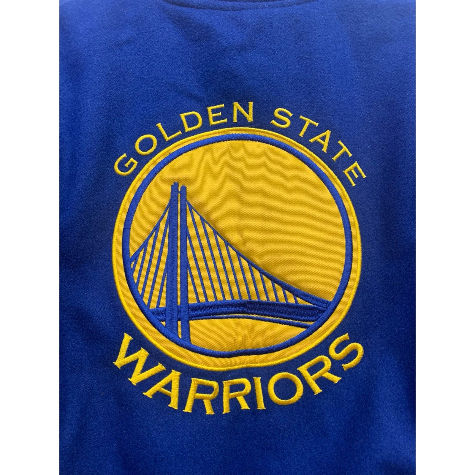 Golden State Warriors JH Design Reversible Wool Logo Jacket sz 5/6