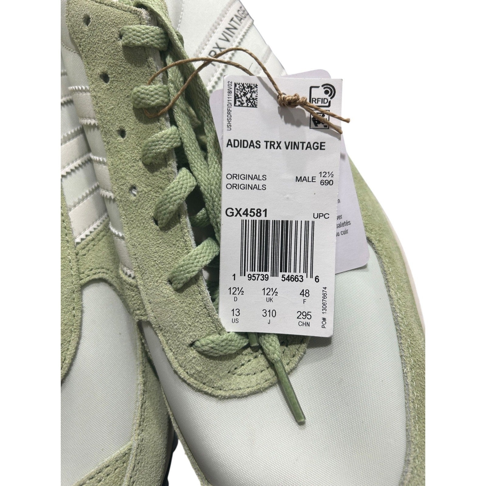 Adidas TRX Vintage Mens Halo Green Cream White Retro Sneakers GX4581 Size 13 NWT