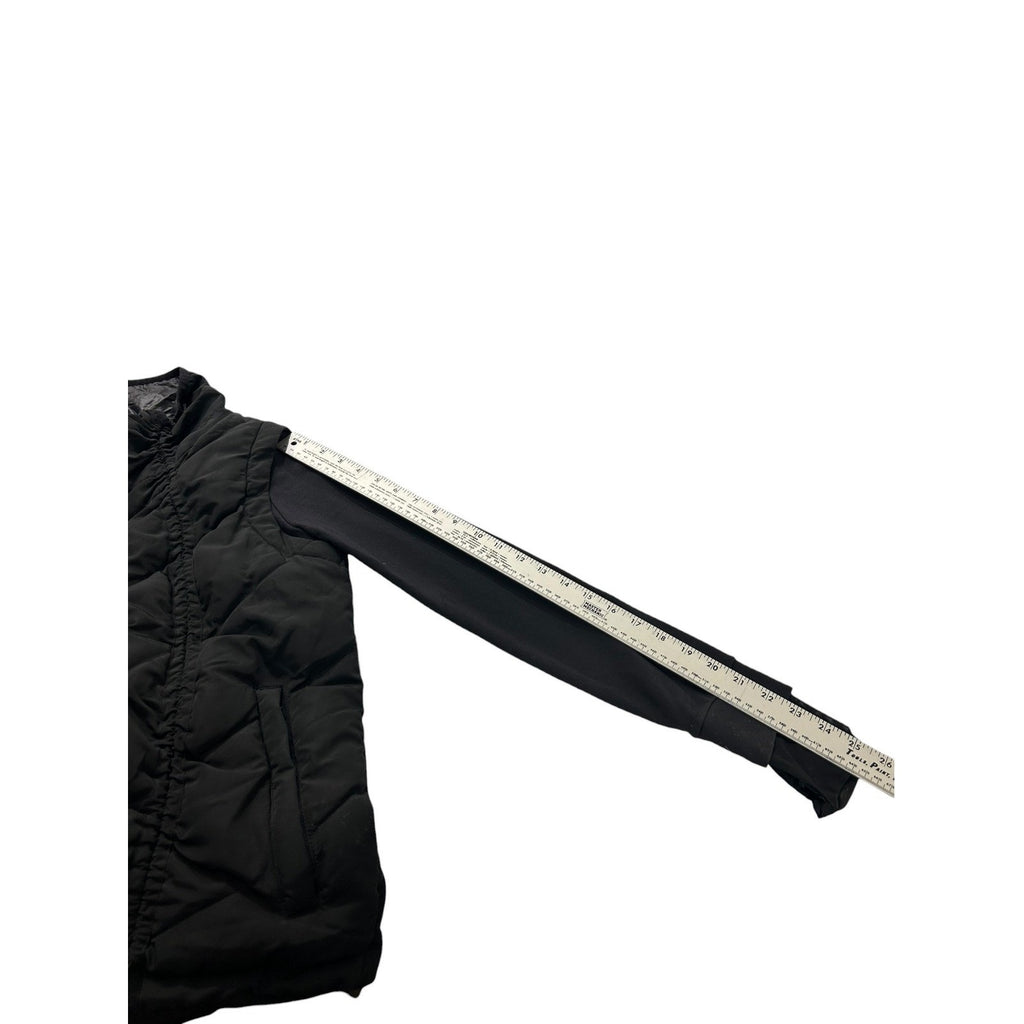 Alo Yoga Cool Breaker Hybrid Puffer Jacket Black Full Zip Thumbhole XS winter