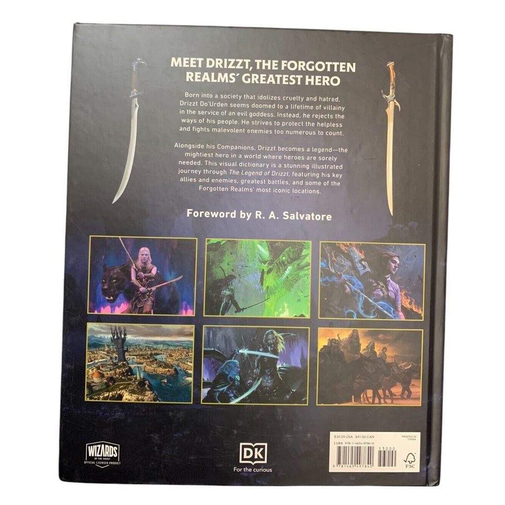 Dungeons and Dragons the Legend of Drizzt Visual Dictionary, Hardcover by Wit...