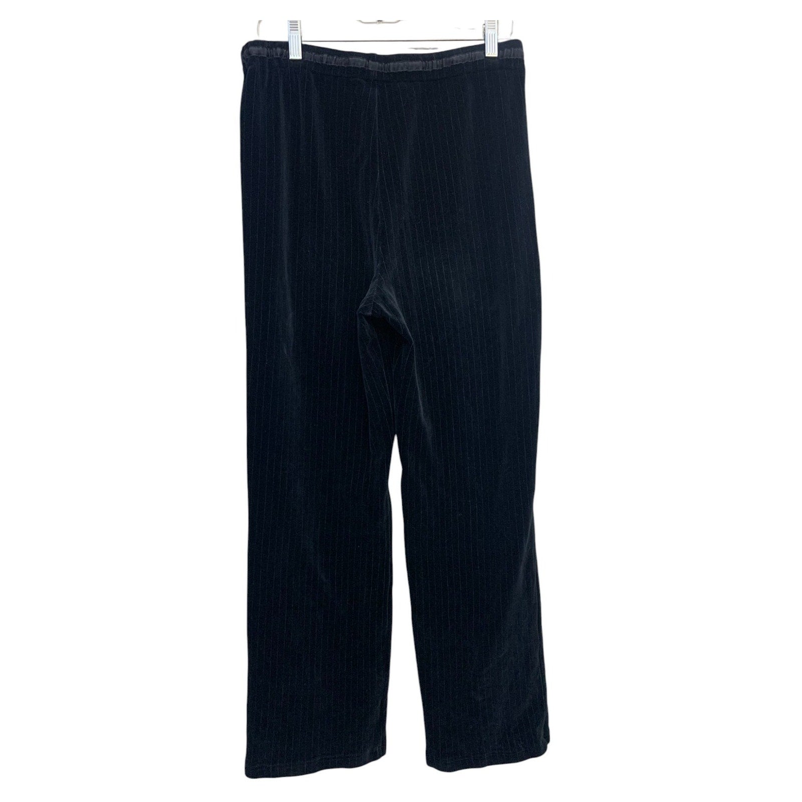 St. John Sport by Marie Gray Pinstripe Velour Sweatpants SZ S