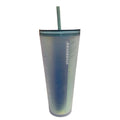 Starbucks 50th  Anniversary Iridescent Matte Frosted Mermaid Tail Tumbler 24oz.