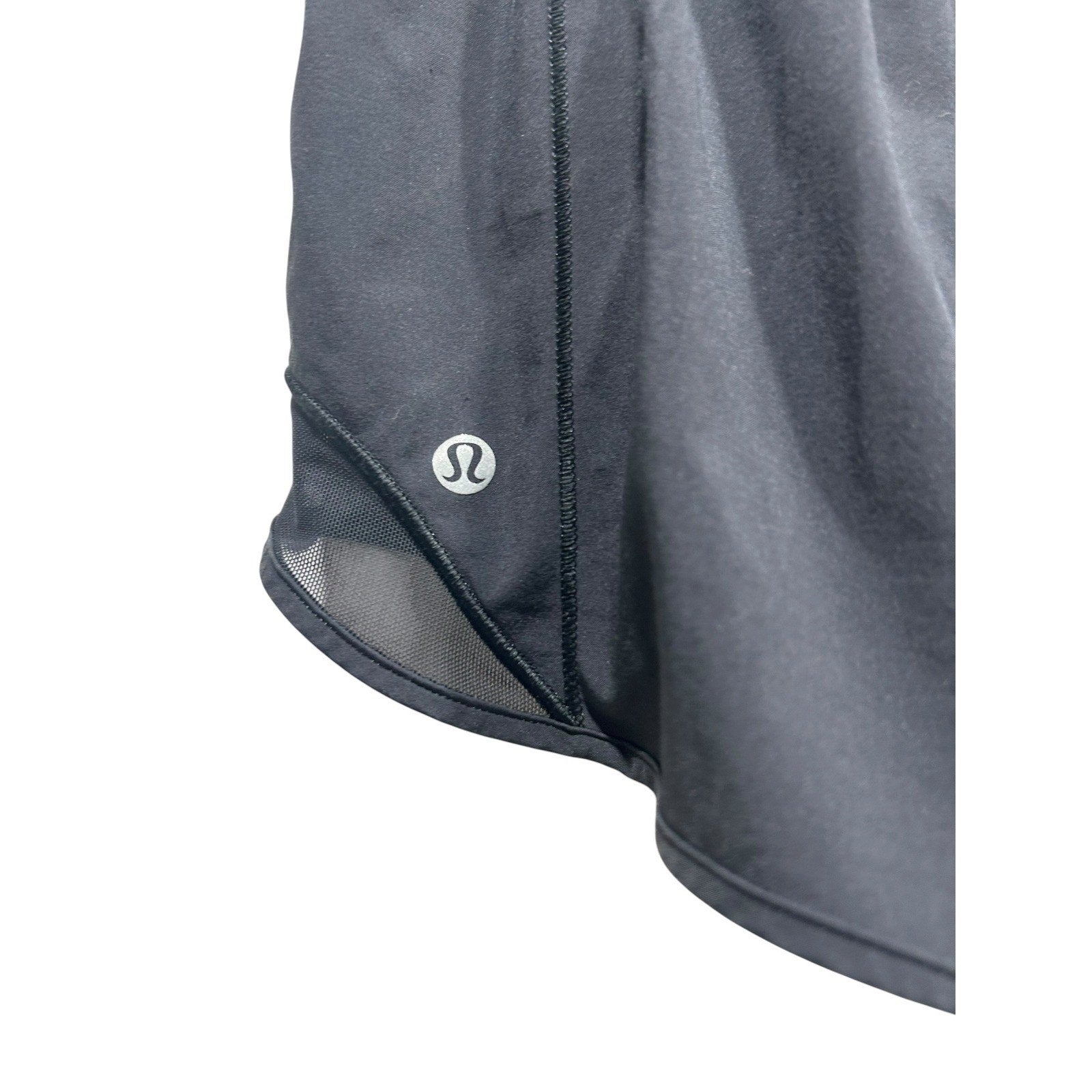 Lululemon Hotty Hot Short II *Long 4" Black Womens Size 6 LW7ARLT Summer Lined