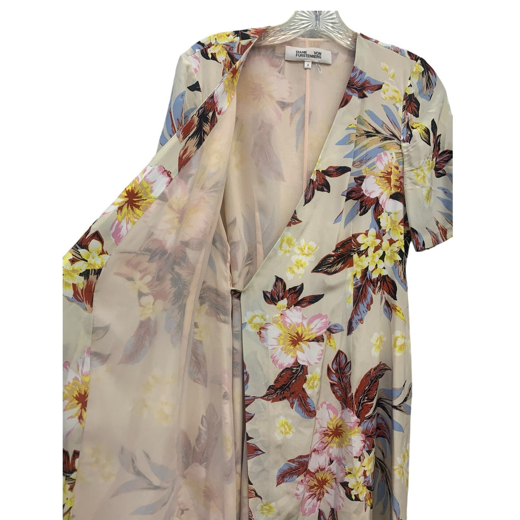 DVF  Diane Von Furstenberg New Savilla Dress Bolan Bone SZ 4