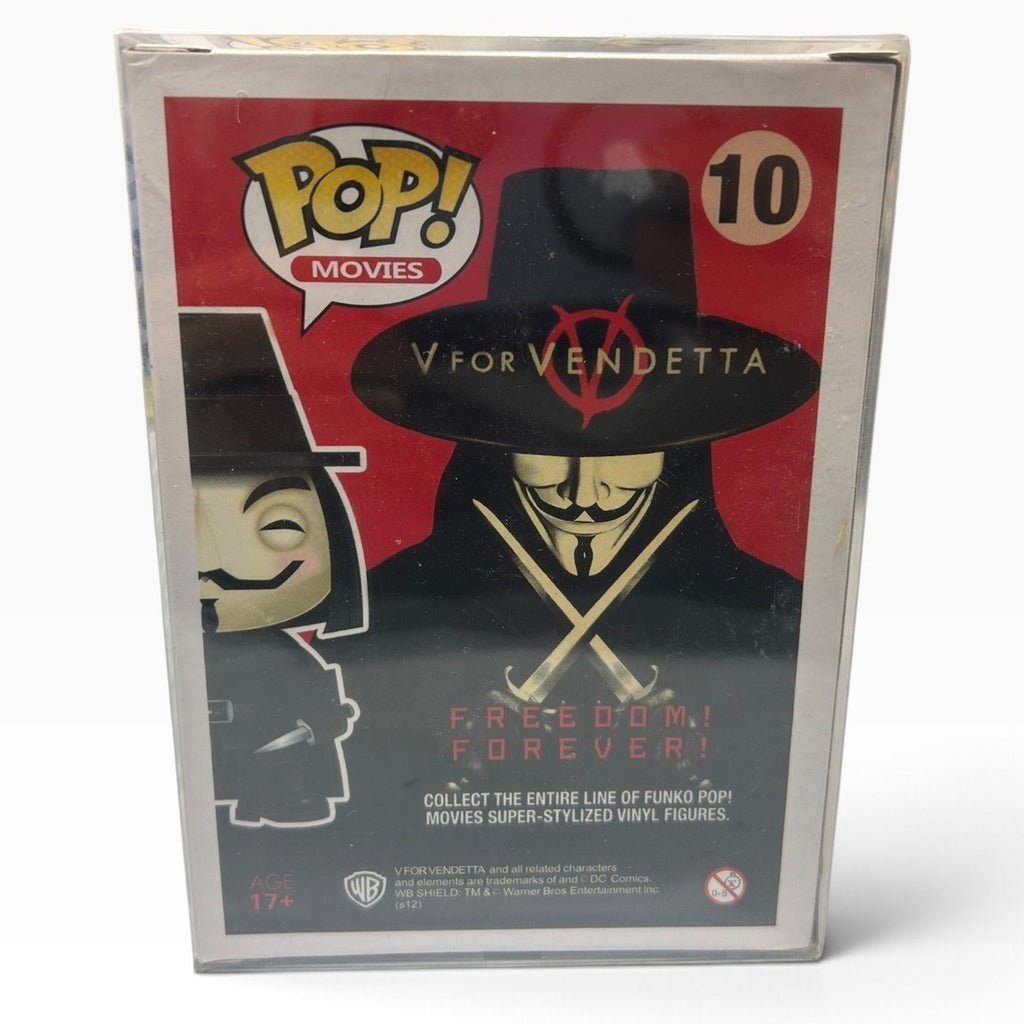 Funko Pop Movies V for Vendetta Vinyl Figure 10 with Protective Case Very Rare