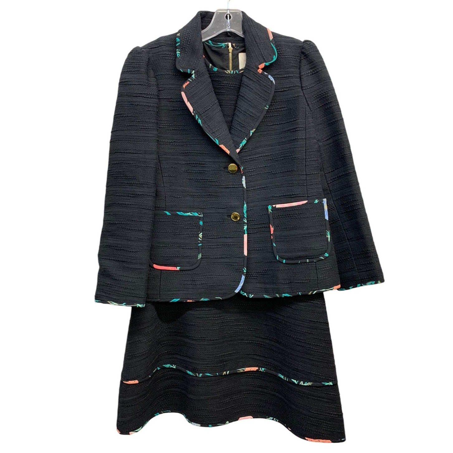 Kate Spade Blossom Trim Tweed Dress  and Blazer SZ 4