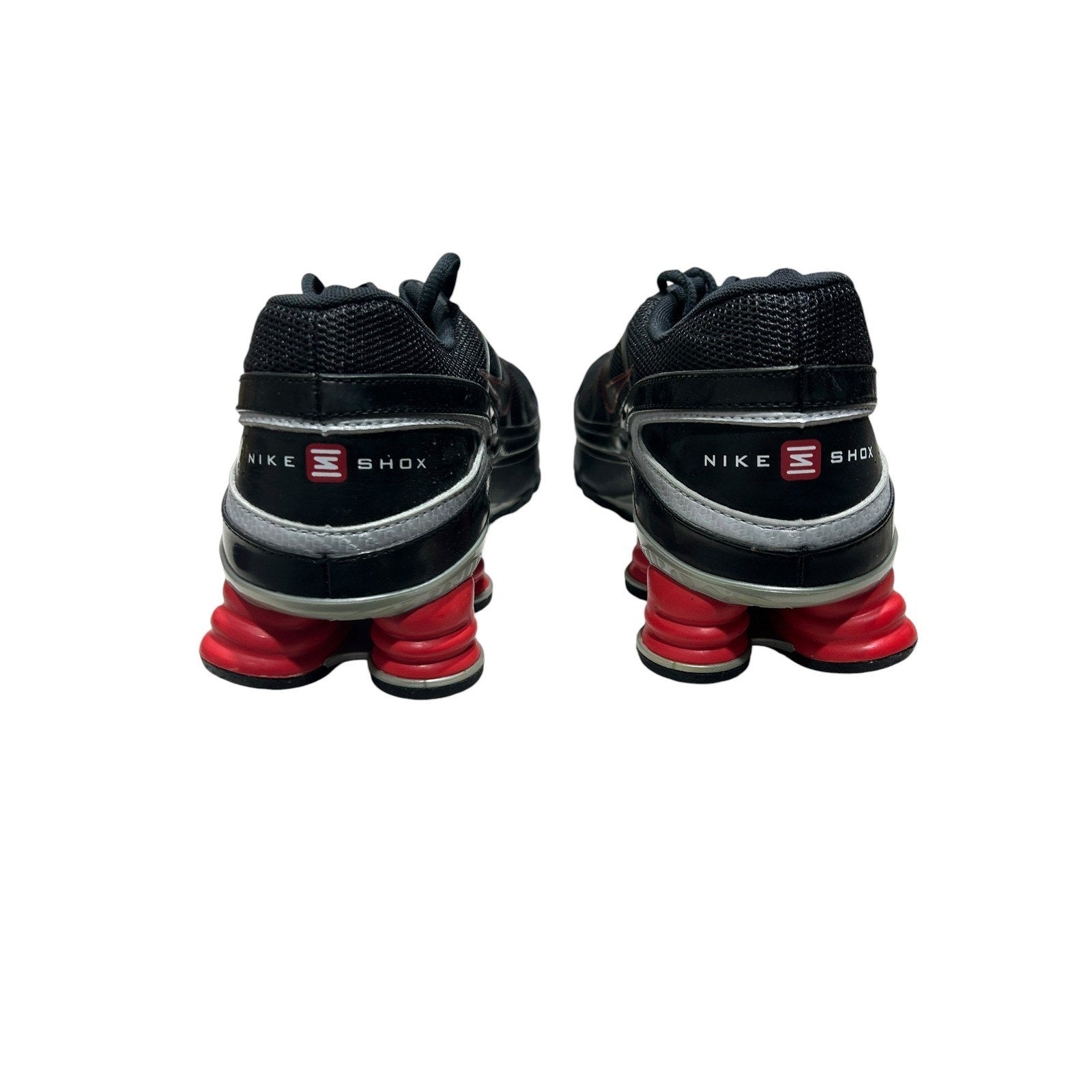 Nike Shox Turbo VII silver Black Red Mens Running Shoes 324907-002 Size 12