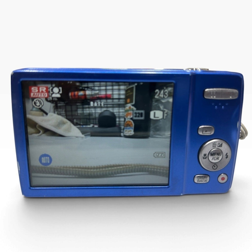Fujifilm FinePix JZ250 16MP 8x Optical Zoom Blue Digital Camera HD Movie Tested