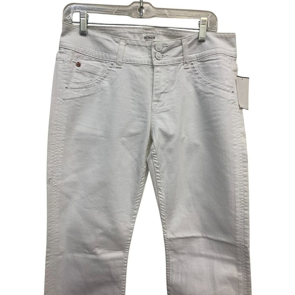 NWT HUDSON Signature Bootcut White SZ 29 Wide Leg