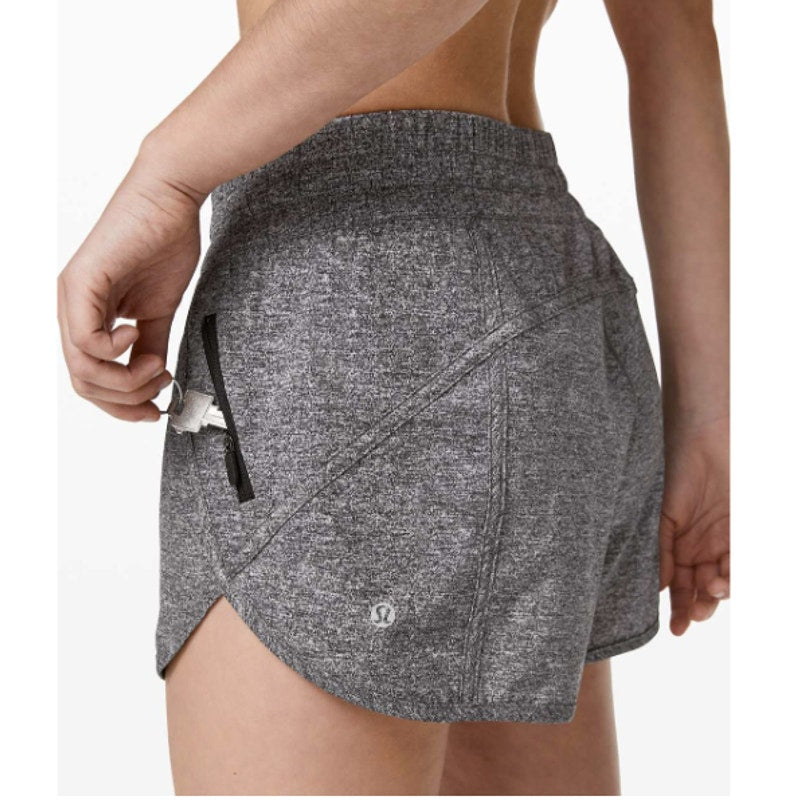 Lululemon Tracker Short V 4" Heather Lux Multi Black SZ 10