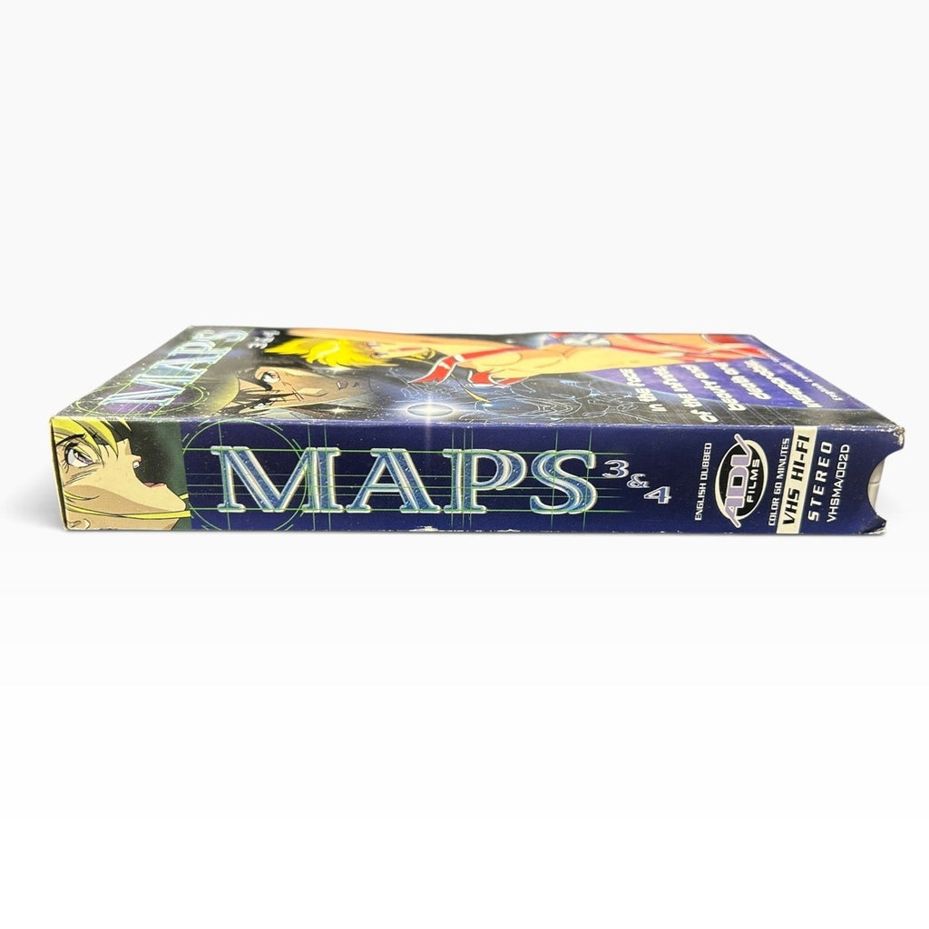 Maps 1 & 2 VHS Anime Sci-Fi ADV Films English Dubbed White Tape 1998 Collectible