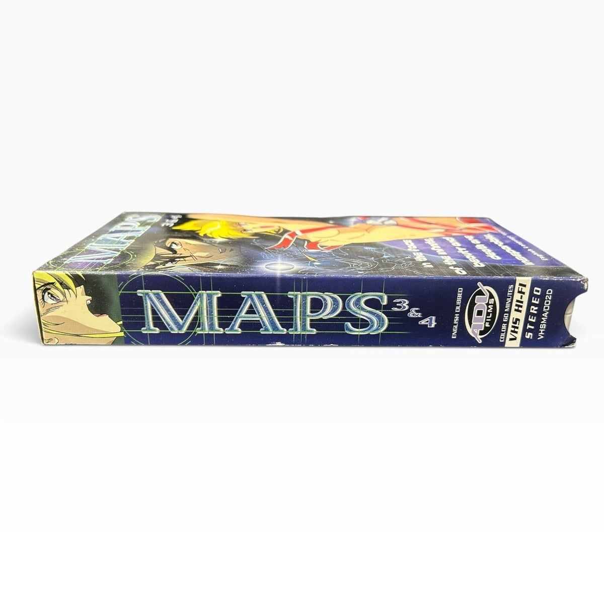 Maps 1 & 2 VHS Anime Sci-Fi ADV Films English Dubbed White Tape 1998 Collectible