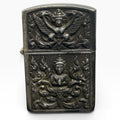 Vintage Siam Thai Sterling Silver Repousse Lighter Case Garuda Elephant 30g Goth