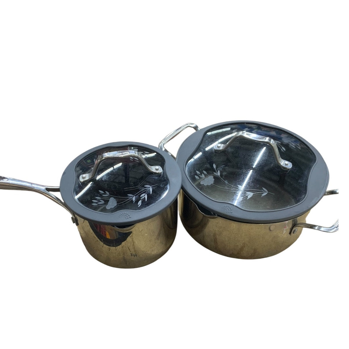 Princess House Heritage Signature Set of Two Nonstick Pots with Lids