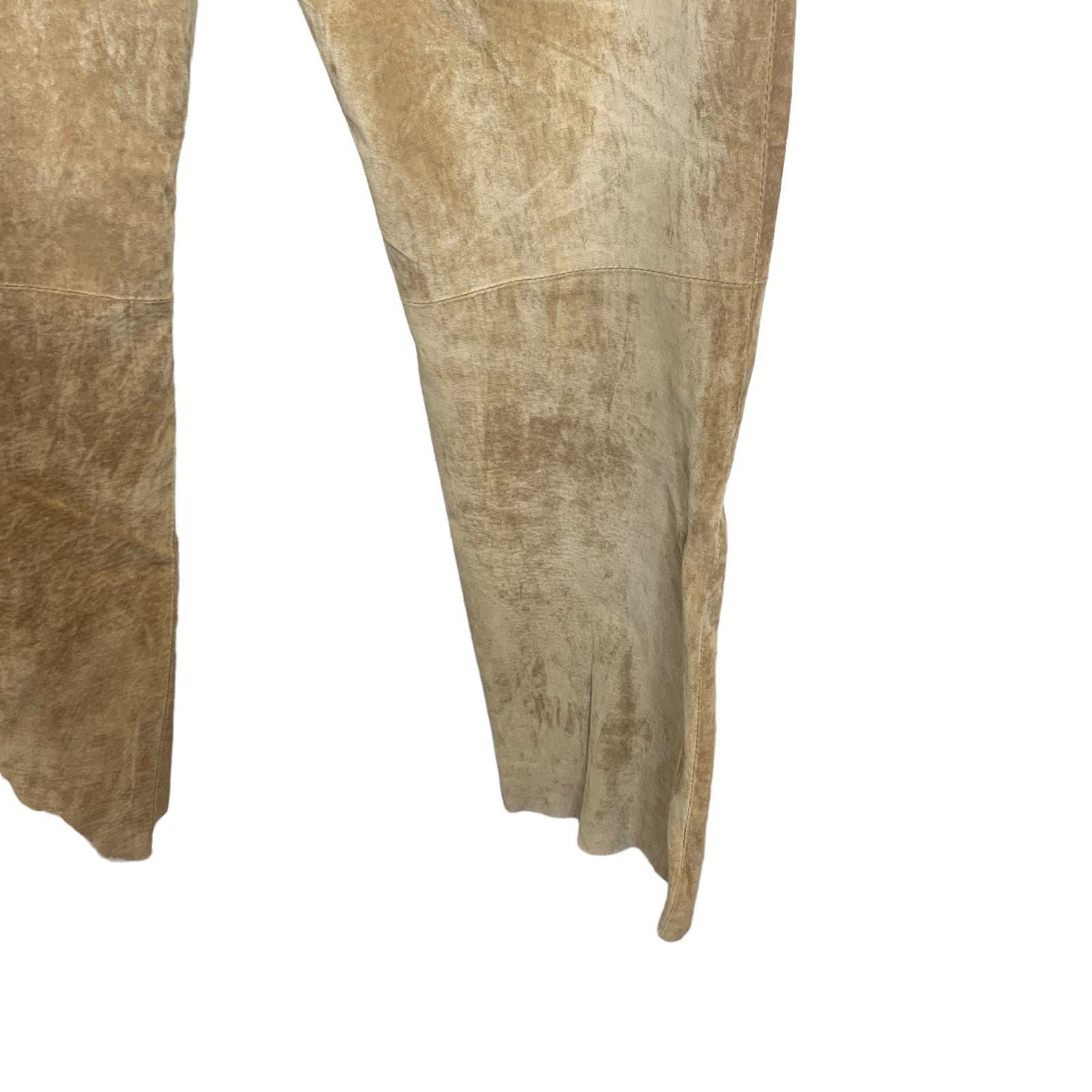 90's Jou Jou Skins 100%  Suede Leather Pants SZ 7/8