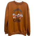 Nightmare Before Coffee Sweatshirt Fall Halloween SZ L