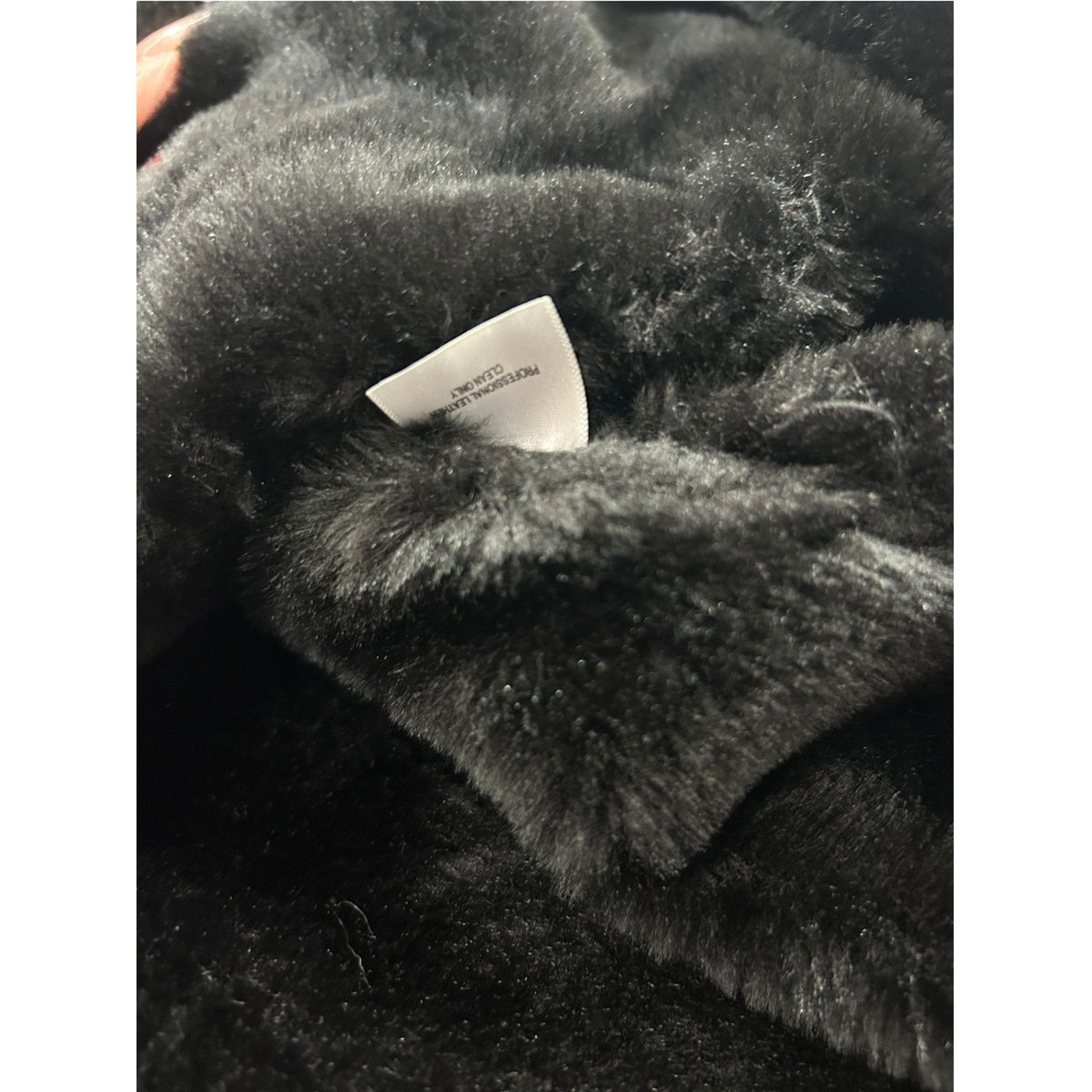 Veranesi Black Genuine Leather Faux Fur Lined Hooded Parka Coat Plus Size 22W